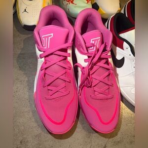 SIGNED JT Jordans, shoes from Nimari Burnett university of Michigan.